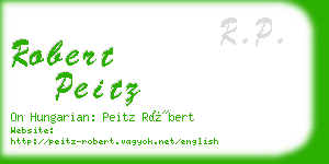 robert peitz business card